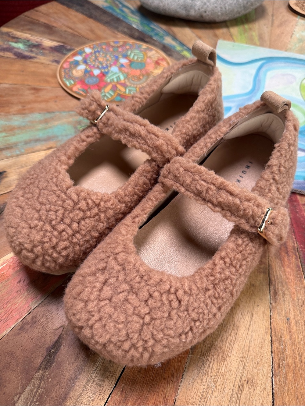 Inuikii Shearling Mary Jane’s